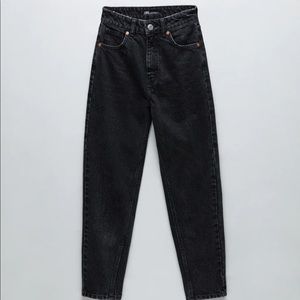 Zara Mom Fit Jeans in Black